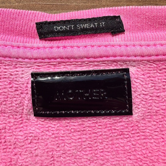 MOTHER The Drop Hot Pink Sweatshirt Free Your Mind Graphic - Picture 5 of 9